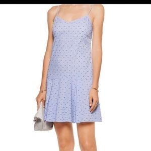 Derek Lam 10 Crosby Blue Gingham Cotton Mini Sun Dress Women’s Size 10